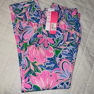 BNWT Lilly Pulitzer Emory Knit pant in Tiger Sunrise